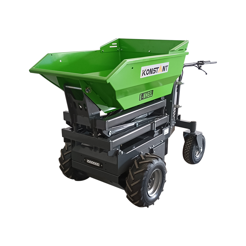 Power Barrow Mini Dumper 100% elektrický pohon elektromagnetický brzdový systém hydraulický převrácení a zvedání 
