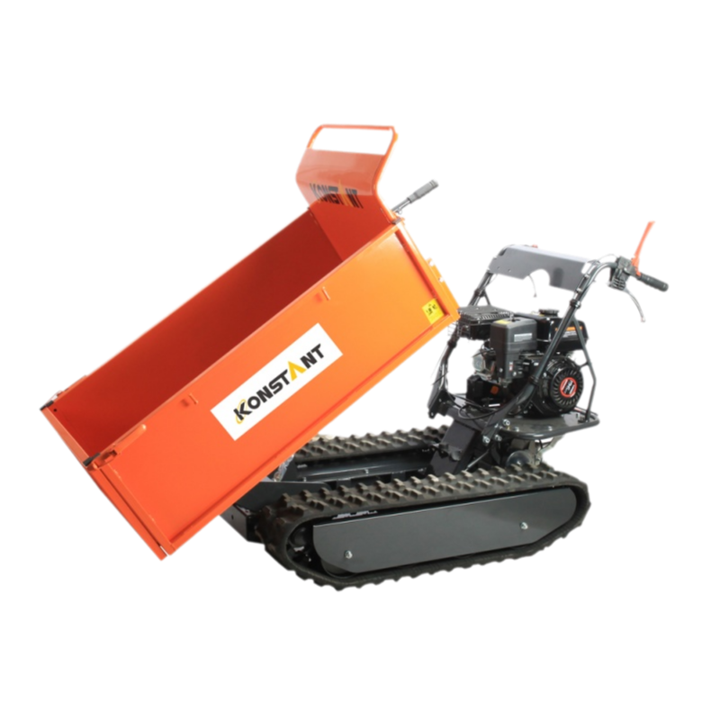 500 kg benzín Power Sledování Barrow Construction Garden prohledávač Mini Dumper